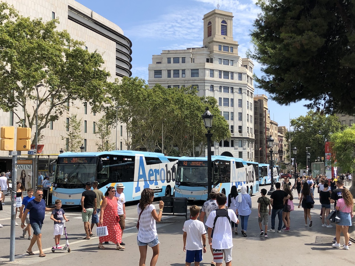 Barcelona Airport Bus Catalunya Square