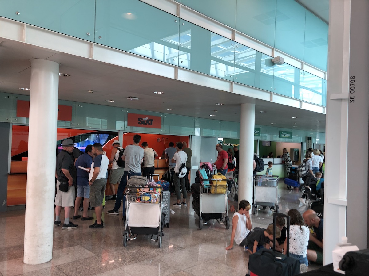 Car Rental Desks at Barcelona Airport